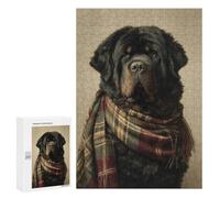 Rompecabezas 300 PCS Winter Dog Scarf Accessories-2 Rompecabezas para Adolescentes Carrera De Velocidad Manual Actividades Divertidas En Casa Juego Desafiante Y Juego Familiar 300 PCS