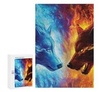 Rompecabezas 300 PCS Wolf Animals Rompecabezas para Adolescentes Juegos Relajantes Desafío Difícil Cumpleaños Y Navidad 300 PCS