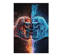 Rompecabezas 38x26cm/1000pcs para Adolescentes Boxing Gloves Rompecabezas para Adultos Juegos Familiares Decoración De Pared Ayuda A Ejercitar El Cerebro 38x26cm/1000pcs