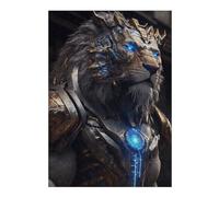 Rompecabezas 38x26cm/1000pcs para Adultos Armored Lion Guardian -1 Rompecabezas Juegos De Relajación Análisis Y Lógica Oferta como Regalos para Toda La Familia 38x26cm/1000pcs
