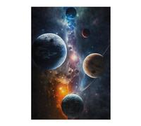 Rompecabezas 38x26cm/1000pcs para Adultos Colorful Galaxy Rompecabezas para Adultos Juego De Ingenio Desafío Difícil Cumpleaños 38x26cm/1000pcs