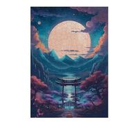Rompecabezas 38x26cm/1000pcs para Adultos Japanese Moonlight Rompecabezas Familiar Juego Regalos para Mujeres para Cumpleaños, Navidad 38x26cm/1000pcs