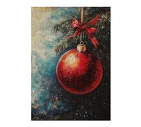 Rompecabezas 38x26cm/1000pcs para Adultos Red Christmas Ornament Rompecabezas para Adultos Juguetes DIY Regalos para Mujeres para Cumpleaños, Navidad 38x26cm/1000pcs