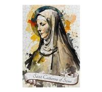 Rompecabezas 38x26cm/1000pcs Saint Catherine of Siena Rompecabezas para Adolescentes Juego Práctico Análisis Y Lógica Trato como Regalos para Toda La Familia 38x26cm/1000pcs