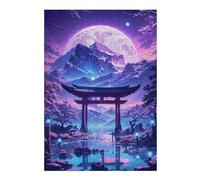 Rompecabezas 38x26cm/1000pcs Sakura Moonlit Lake Rompecabezas para Adultos Juegos Familiares Patrón De Montaje Oferta como Regalo para Toda La Familia 38x26cm/1000pcs