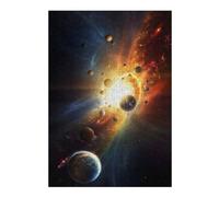 Rompecabezas 38x26cm/1000pcs Start of The Solar System Rompecabezas para Adultos Juguetes Antiestrés Montaje De Patrones Cumpleaños Y Navidad 38x26cm/1000pcs