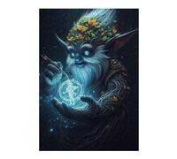Rompecabezas 38x26cm/1000pcsS para Adolescentes Fantasy Wizard Holding Magic Circle Rompecabezas para Adultos Juego Práctico Corte De Precisión 38x26cm/1000pcsS