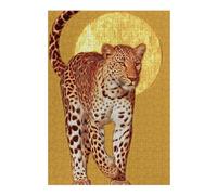 Rompecabezas 38x26cm/1000pcsS para Adolescentes Golden Leopard Sunset Rompecabezas para Adultos Juego Práctico Carrera De Velocidad De Manos Ayuda A Ejercitar El Cerebro 38x26cm/1000pcsS