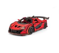 Rompecabezas 3D, coche de carreras rojo, EWA, madera, 237 piezas