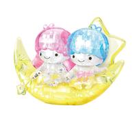 Rompecabezas 3D de 51 piezas de Sanrio Little Twin Stars Moon de la galer a de cristal Hanayama