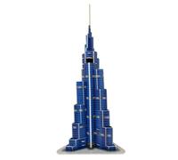 Rompecabezas 3D de edificio famoso (Burj Khalifa)