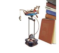 Rompecabezas 3D de madera - Interactivo equilibrio de madera - Juguete Puzzle Balanzamiento avión pescador, ideal para vacaciones, cumpleaños, Navidad, estantería escolar, casa, oficina