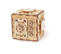 Rompecabezas 3D de madera portátil y reutilizable, 111 piezas, hucha, modelo avanzado para adultos.