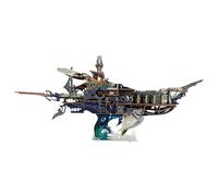 Rompecabezas 3D mecánico vintage Steampunk DIY - Kit de modelo de arca de ballena del universo con alas móviles - Hélices y sonido de ballena, nave espacial Atlantis de fantasía (estrella abismo azul)