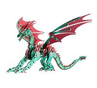 Rompecabezas 3D para adultos, juego de construcción de rompecabezas de dragones legendarios de metal, manualidades de ingeniería mecánica coleccionables para decoración y regalo de oficina en el hogar