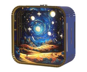 Rompecabezas 3D para adultos,Luz nocturna de rompecabezas 3D - Lámpara de arte LED única | Kits de modelos creativos para manualidades, linda luz nocturna de dibujos animados para sala de estar, dormi