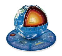 Rompecabezas 3D para Edades de 8 a 13 años, Rompecabezas de Globo terrestre 3D para niños, Modelo Educativo de Bricolaje con núcleo Interno y de Manto, Juguetes Montessori para Aprender geograf