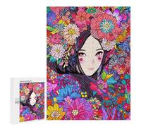 Rompecabezas 500 PCS Anime Lofi Kimono Girl Art Rompecabezas para Adultos Juguete Decoración De Pared Patrón De Ensamblaje Oferta como Regalos para Toda La Familia 500 PCS