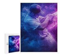 Rompecabezas 500 PCS Baseball Player in Action Rompecabezas para Adultos Que Mejoran La Memoria. Un Reto para Completar Cumpleaños 500 PCS