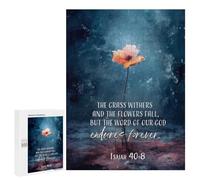 Rompecabezas 500 PCS Bible Verse from Isaiah Rompecabezas para Adultos Juguete Decoración De Pared Regalo De Cumpleaños Oferta como Regalos para Toda La Familia 500 PCS