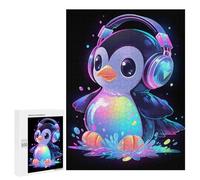 Rompecabezas 500 PCS Bubbly Penguin Music Rompecabezas para Adultos Juguete Decoración De Pared Regalo De Cumpleaños Oferta como Regalos para Toda La Familia 500 PCS