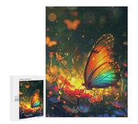 Rompecabezas 500 PCS Colorful Butterfly Garden-1 Rompecabezas para Adolescentes Alivia El Estrés Desafío Educativo Regalos Y Cumpleaños Únicos 500 PCS