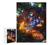 Rompecabezas 500 PCS Cosmic Tiger Rompecabezas para Adultos Juguete Decoración De Pared Patrón De Ensamblaje Oferta como Regalos para Toda La Familia 500 PCS