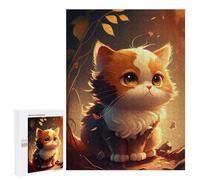 Rompecabezas 500 PCS Cute Cat Cartoon Animal Rompecabezas para Adultos Juguete Decoración De Pared Patrón De Ensamblaje Oferta como Regalos para Toda La Familia 500 PCS