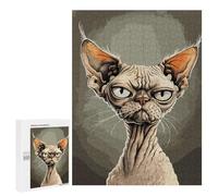 Rompecabezas 500 PCS Devon Rex Caricature Rompecabezas para Adultos Juguete Decoración De Pared Regalo De Cumpleaños Oferta como Regalos para Toda La Familia 500 PCS