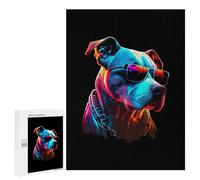 Rompecabezas 500 PCS Dogo Argentino Rompecabezas para Adultos Juguete Decoración De Pared Patrón De Ensamblaje Oferta como Regalos para Toda La Familia 500 PCS