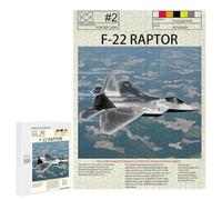 Rompecabezas 500 PCS F22 Raptor Aircraft Rompecabezas para Adultos Juguete Decoración De Pared Regalo De Cumpleaños Oferta como Regalos para Toda La Familia 500 PCS