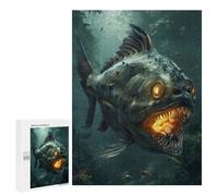 Rompecabezas 500 PCS Fantasy Piranha Glowing Rompecabezas para Adultos Juguete Decoración De Pared Regalo De Cumpleaños Oferta como Regalos para Toda La Familia 500 PCS