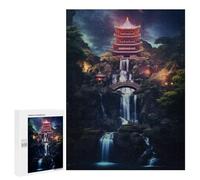 Rompecabezas 500 PCS Fantasy Temple in Japan Rompecabezas para Adultos Juguete Decoración De Pared Patrón De Ensamblaje Oferta como Regalos para Toda La Familia 500 PCS