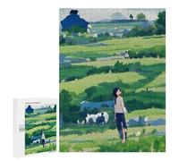 Rompecabezas 500 PCS Green Fields and Blue Skies Rompecabezas para Adultos Juguete Decoración De Pared Regalo De Cumpleaños Oferta como Regalos para Toda La Familia 500 PCS
