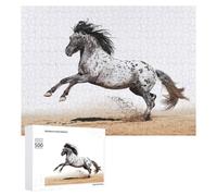 Rompecabezas 500 PCS Horse Animal Cute Run Rompecabezas Juguetes Antiestrés Pero Divertidos Y Humorísticos Oferta como Regalos para Toda La Familia 500 PCS