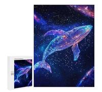 Rompecabezas 500 PCS Interstellar Nebula Whale Rompecabezas para Adultos Juguete Decoración De Pared Regalo De Cumpleaños Oferta como Regalos para Toda La Familia 500 PCS