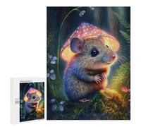 Rompecabezas 500 PCS Little Mouse in The Forest Rompecabezas para Adolescentes Carrera De Velocidad Manual Actividades Divertidas En Casa Juego Desafiante Y Juego Familiar 500 PCS