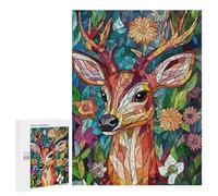 Rompecabezas 500 PCS Mosaic Deer Portrait Rompecabezas para Adultos Juguete Decoración De Pared Regalo De Cumpleaños Oferta como Regalos para Toda La Familia 500 PCS