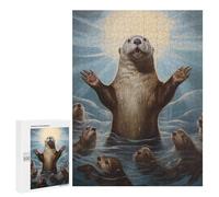 Rompecabezas 500 PCS Moses Otter Rompecabezas Juguetes Antiestrés Pero Divertidos Y Humorísticos Oferta como Regalos para Toda La Familia 500 PCS