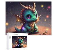 Rompecabezas 500 PCS para Adolescentes Adorable Baby Dragon Illustration -1 Rompecabezas Juegos Relajantes Mejora La Memoria Oferta como Regalos para Toda La Familia 500 PCS