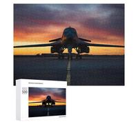 Rompecabezas 500 PCS para Adolescentes Air Force B1 Lancer Rompecabezas para Adultos Juguetes Antiestrés Decoración Perfecta Regalos para Reducir El Estrés 500 PCS