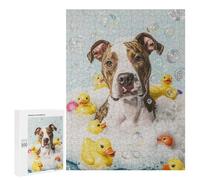 Rompecabezas 500 PCS para Adolescentes American Staffordshire TER Rompecabezas DIY Juguetes Una Obra De Arte como Regalo para Toda La Familia 500 PCS