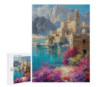 Rompecabezas 500 PCS para Adolescentes Ancient Monastery by The Lake Rompecabezas para Adultos Juego Práctico Pero Divertido Y Humorístico para Cumpleaños, Navidad 500 PCS