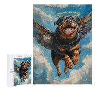 Rompecabezas 500 PCS para Adolescentes Angel Dog in Flight -1 Rompecabezas para Adolescentes Pero Divertido Y Humorístico Desafío Educativo Juguete Juego Intelectual 500 PCS