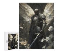 Rompecabezas 500 PCS para Adolescentes Angel Knight with Sword Rompecabezas para Adultos Mejora La Memoria Interacción Entre Padres E Hijos Juguete Juego Intelectual 500 PCS