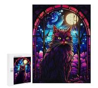 Rompecabezas 500 PCS para Adolescentes Anggora Cat Abstract Rompecabezas DIY Juguetes Una Obra De Arte como Regalo para Toda La Familia 500 PCS