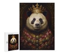 Rompecabezas 500 PCS para Adolescentes Anthropomorphic King Panda Rompecabezas para Adultos Juguete Decoración De Pared Difícil Difícil Desafiante De Completar 500 PCS