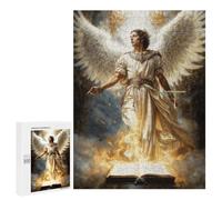 Rompecabezas 500 PCS para Adolescentes Archangel Uriel The Light of God Rompecabezas para Adultos Juegos Familiares Carrera De Velocidad De Manos para Cumpleaños, Navidad 500 PCS