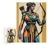Rompecabezas 500 PCS para Adolescentes Artemis Goddess of Nature Rompecabezas para Adultos Juegos Familiares Carrera De Velocidad De Manos para Cumpleaños, Navidad 500 PCS