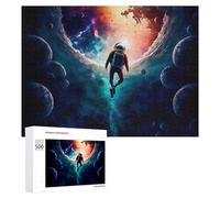 Rompecabezas 500 PCS para Adolescentes Astronaut in Space Portal Rompecabezas para Adultos Juegos Relajantes Difícil Difícil Desafío Educativo 500 PCS